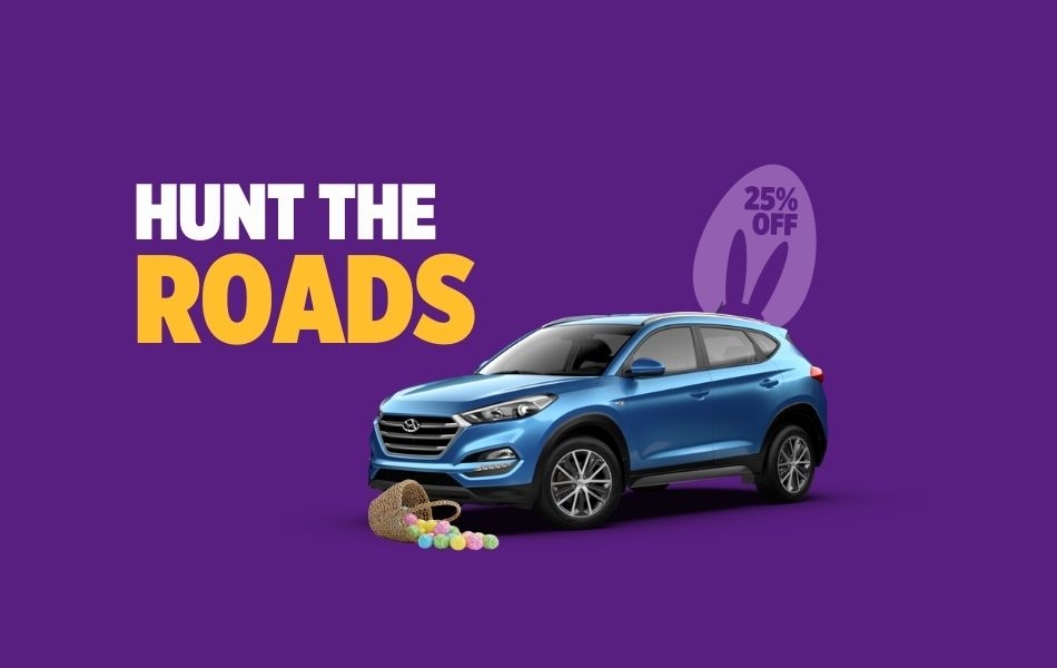 Hunt the Roads. Save 25% this Easter with CARWIZ!